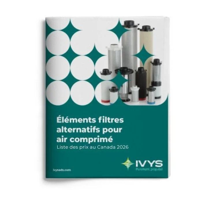 IVYS Éléments filtres alternatifs pour air comprimé Liste de prix